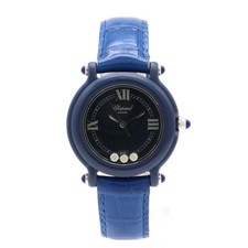 Montre pour femme Chopard Happy Diamonds 3P ceinture en cuir plastique...