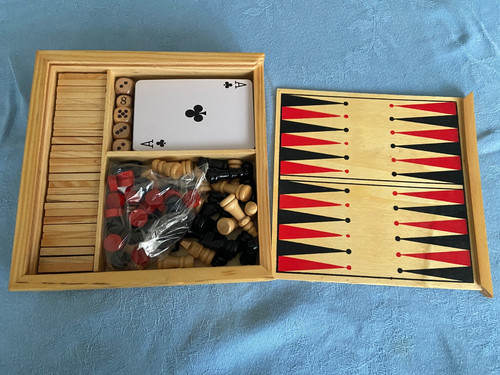 Coffret bois jeux de - bois,