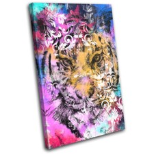 Tiger Vintage Abstract Retro