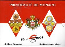 COFFRET  B.U.  MONACO  2001      -     1 C A 2  EURO