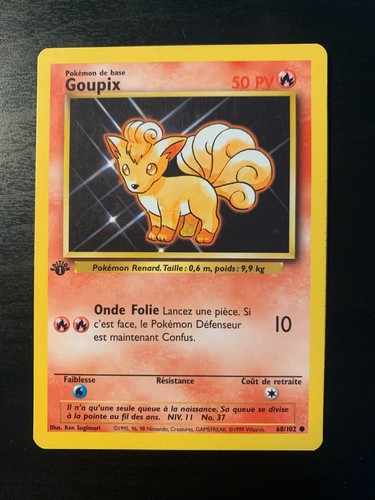 Carte pokémon goupix 68 - carte,