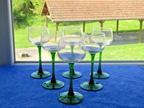 Verres vin d - 6, d'alsace