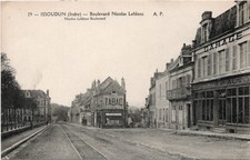 CARTE POSTALE ISSOUDUN BOULEVARD NICOLAS LEBLANC