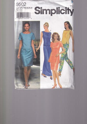 Patron simplicity 9502 - simplicity, n°9502