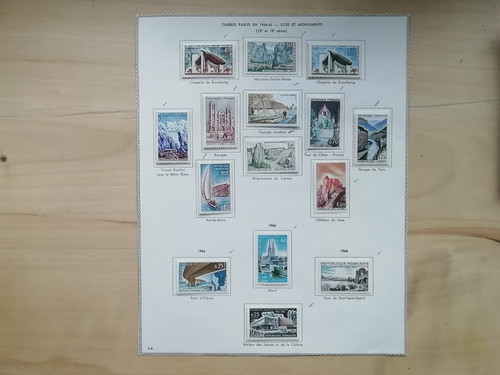 France timbres parus 1963 - timbres,