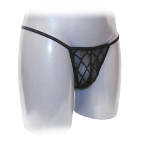 Mini slip noir - homme, avec