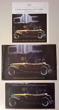 Duesenberg J de Gary Cooper (1930) : 3 Brochures FRANKLIN MINT (en français)