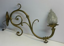 Torchère applique en laiton