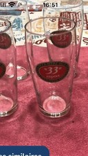 6 Verres à Bière 33 Export