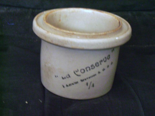 Pot graisse ancien grès - pot, en