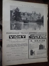 château de la GRAFFINIERE (Maine et Loire)+ KRAUSS + MONJARDET ILLUSTRATION 1906