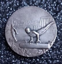 # Médaille bronze argenté gymnastique Cheval d'Arçon Graveur C. Charl