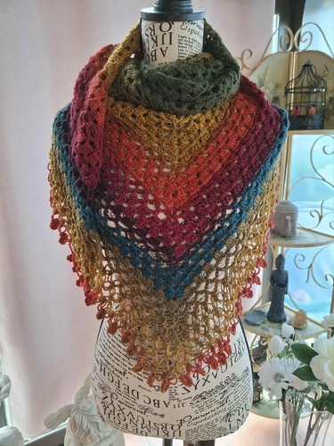 Châle fait main crochet - au,