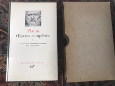 LA PLÉIADE      PLATON         OEUVRES  COMPLÈTES  I       1989