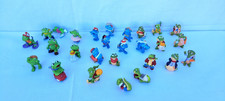 LOT DE 27 FIGURINES KINDER SURPRISE FAMILLE GRENOUILLE,REQUIN,CROCODILE VINTAGE