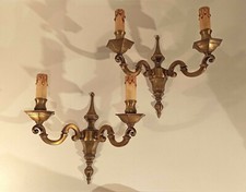 Paire d'appliques double feux