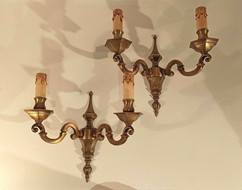 Paire appliques double feux - d'appliques,