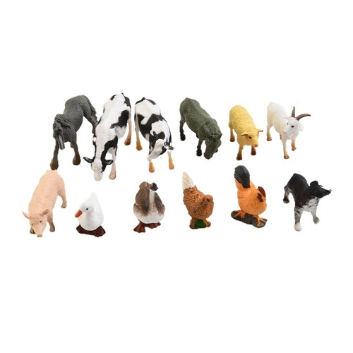 12x ferme animaux modèle mini - ferme,