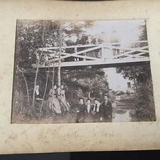 Photo Ancienne Le Pont Jardin De Bagatelle Photographie 1900 Circa