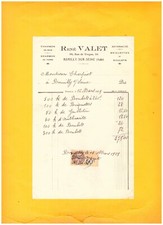 ROMILLY-sur-SEINE (10) CHARBON BRIQUETTES ANTHRACITE BOULETS "René VALET" en1929