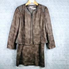 Scottage Ensemble Robe et Veste Femme 40 Beige Sans Manches Tailleur 2 Pièces