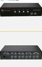 Avocent Switchview PC PS2 4 Ports KVM Serveur Sélecteur Porte VGA Souris KB