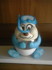 BOITE KINDER CIRCUS VIDE PANDA  BLEU  MASQUE DE PLONGEE ET TUBA de 1990