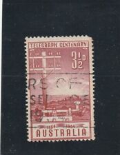 L5202 AUSTRALIE N° Y&T 201 de 1954 " Télégraph Centenary "  Oblitéré