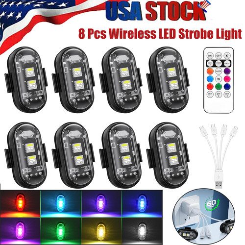 8pcs cordless led strobe - cordless,
