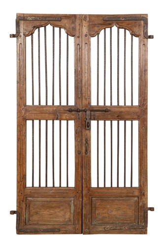 Porte portail ancien - portail, bois