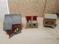 HELJAN FALLER HO. MAQUETTE DIORAMA. MOULIN, ENTREPOT, MAISON LOT DE 3