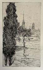 Clarence Gagnon gravure eau