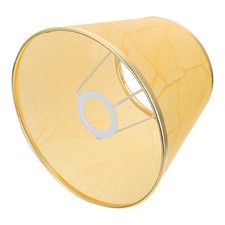 Lampe de table en peau d'abat-jour en peau de mouton délicate