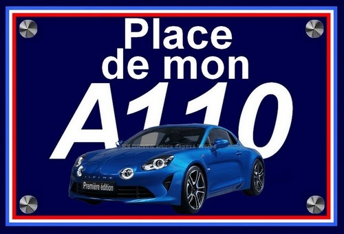 Plaque place mon alpine - ",