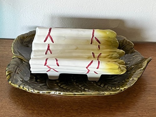 Plat asperges ceramique - plat, en