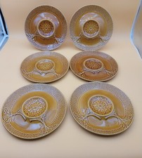 6 assiettes à artichaut style Gien Lunéville