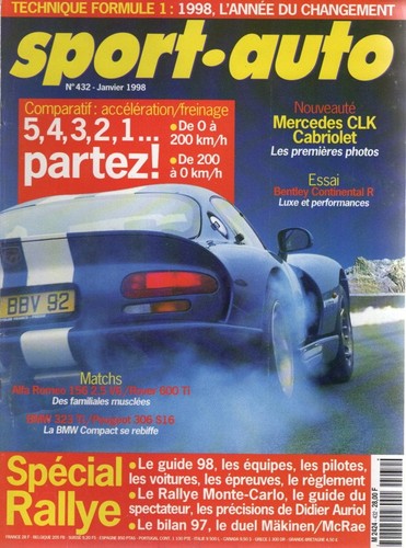 Sport auto 432 1998 bmw - sport,