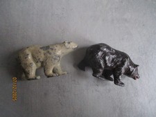 LOT OURS BRUN ET BLANC