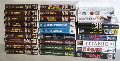Lot cassettes vhs neuf - cassettes,