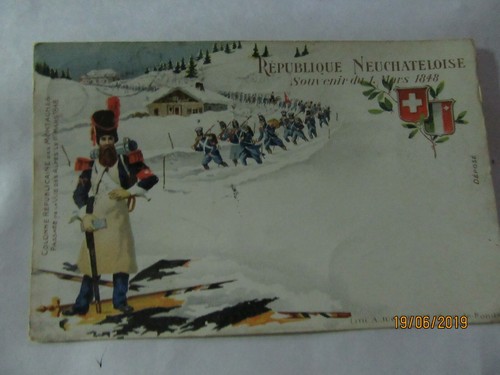 Carte postale suisse - carte, de