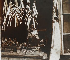 Chaisier Moyen-Orient Photo Stereo PL52P6n6 Plaque de verre Vintage