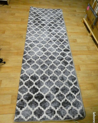 Tapis motifs gris 200x300cm - gris,