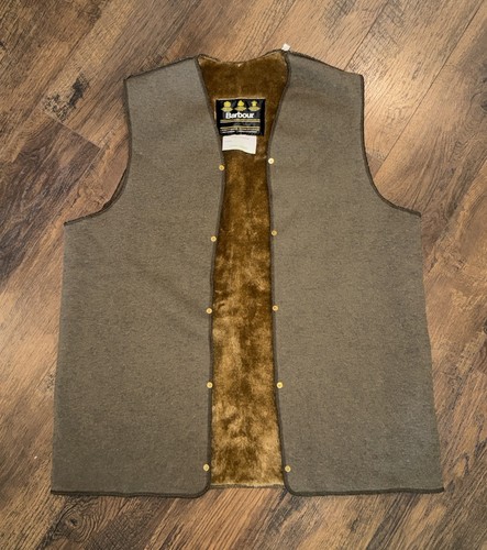 Barbour acrylic lining vest