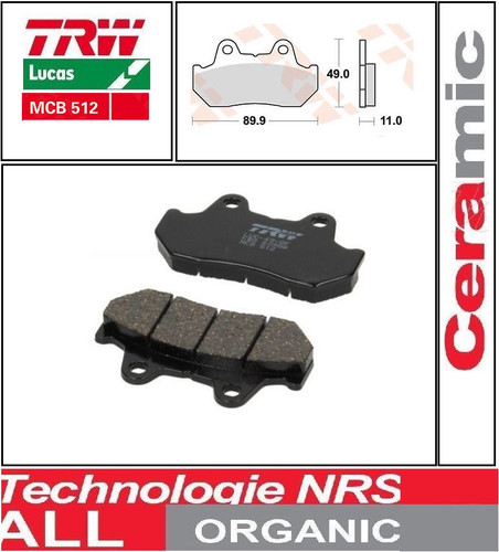 Plaquettes frein avant trw - plaquettes,