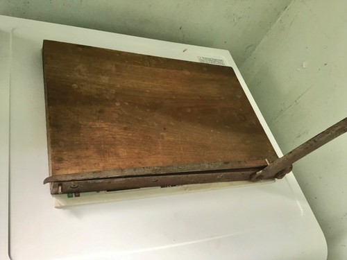 Ancien massicot coupe papier - ancien,