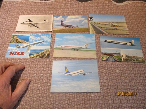Lot carte postale aéroport - carte,