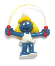 JOUET FIGURINE VINTAGE SCHTROUMPFS CORDE A SAUTER 1983 PEYO COLLECTION