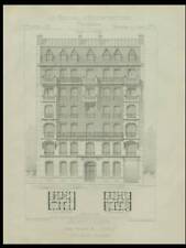 PARIS, 67 AVENUE RAYMOND POINCARE - 1895- 2 PLANCHES ARCHITECTURE-CHARLES PLUMET