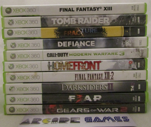 Lot jeux xbox 360 tomb - lot,