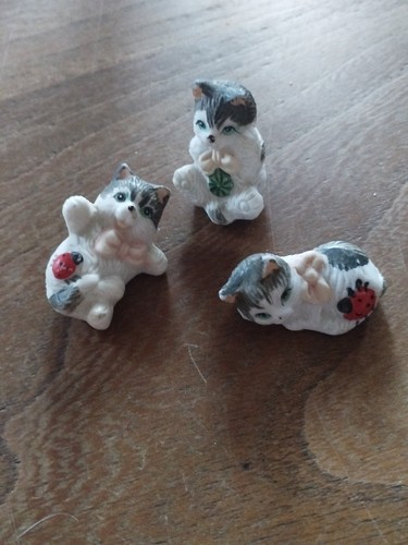 Lot chatons figurine chat - lot,